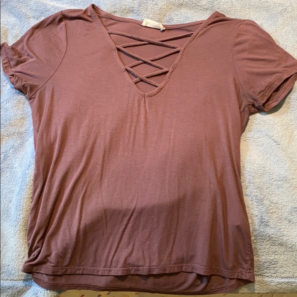 Tillys cross neck top